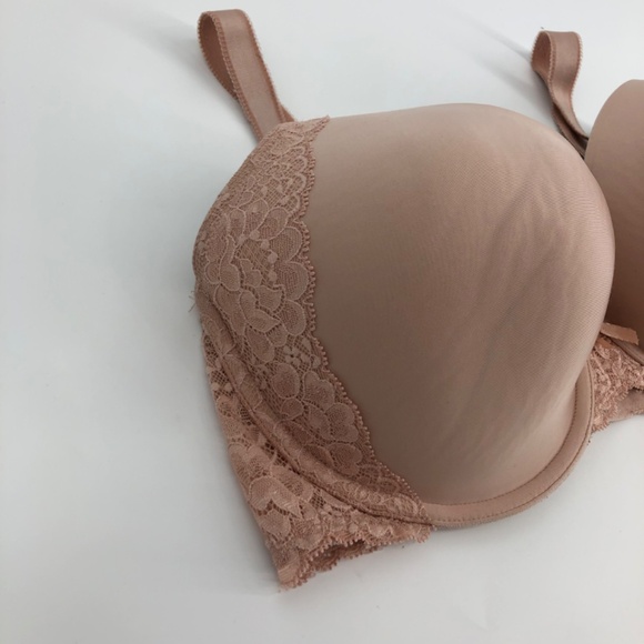 Victorias Secret Dream Angels Perfect Coverage Bra 38DD Pink Lace - Picture 3 of 11